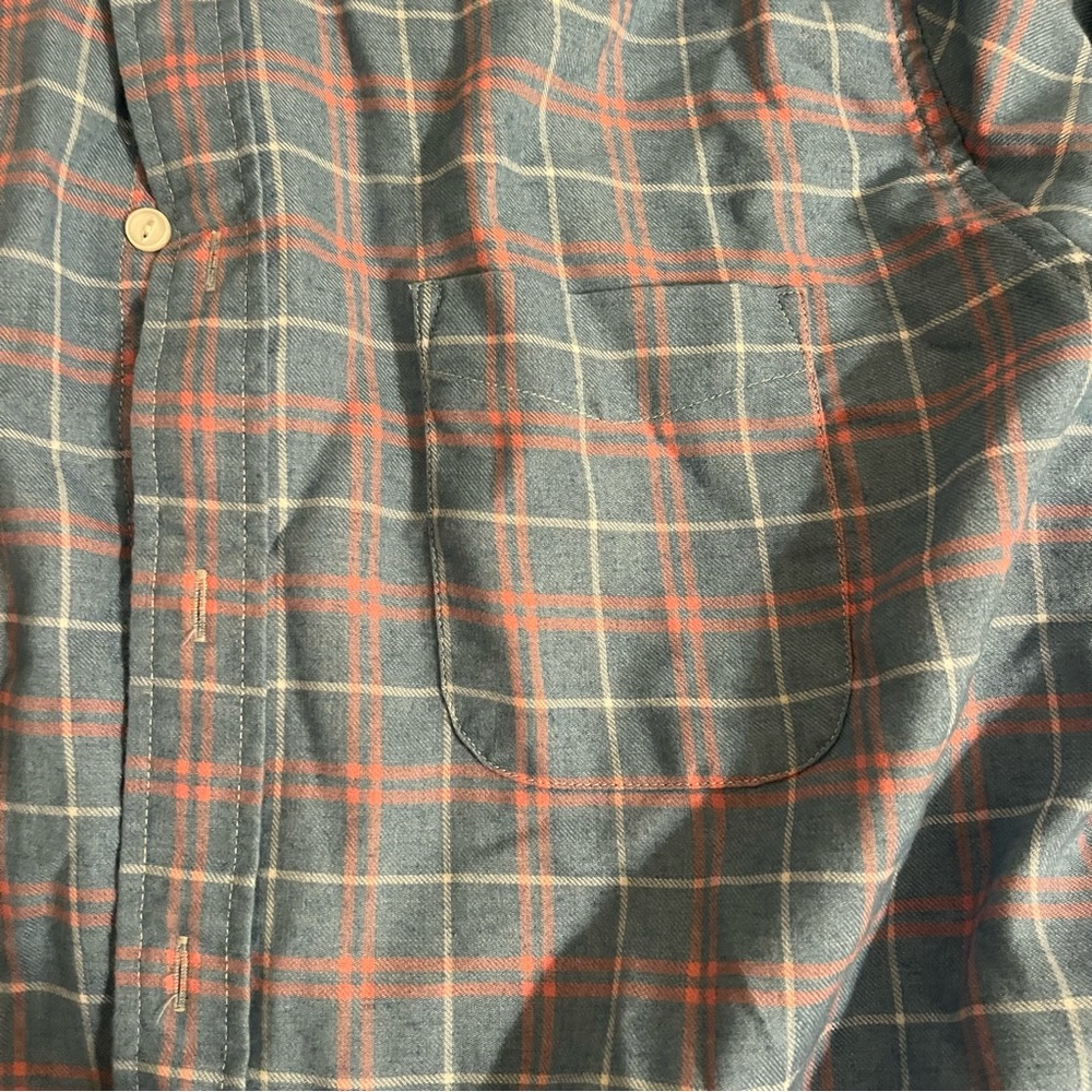 Faherty Single Pocket Button Down Xl - image 7